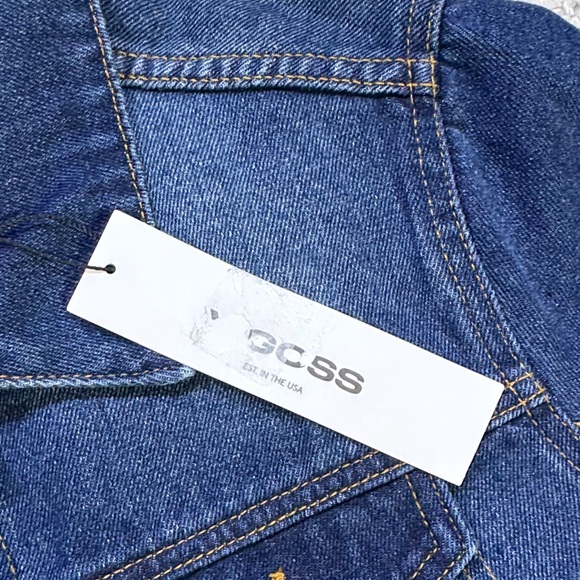 Vigoss Dark Blue Denim Jacket‎ Women’s Size Medium Front Flap Pockets - Picture 11 of 15